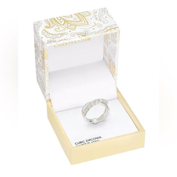 Charter Club Silver tone Ring size 11 - Picture 1 of 8